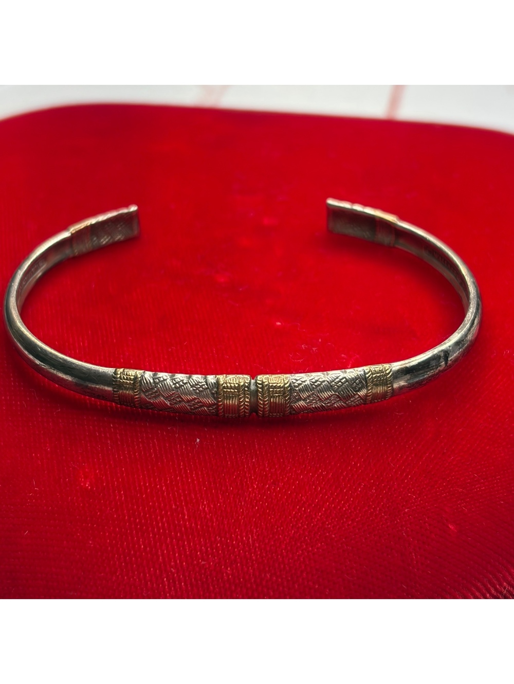 Sterling silver Wallace cuff bracelet vintage